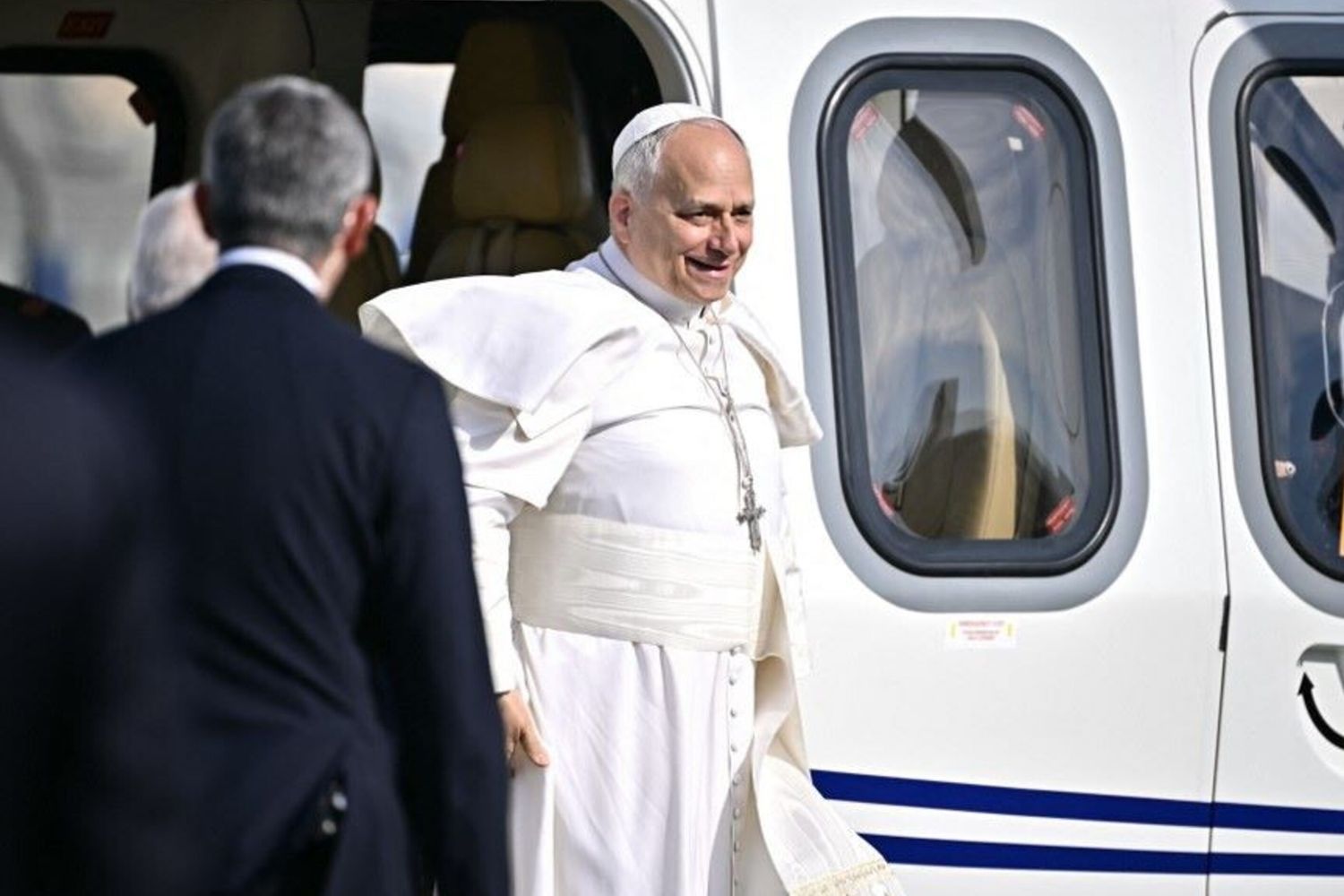 Papa Leone arrivato ad Acerra