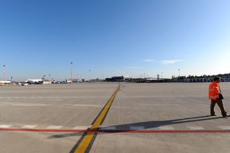 La pista dell'aeroporto di Malpensa