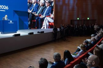Orsini nel suo intervento all'assemblea nazionale di Confindustria 2026 a Roma
