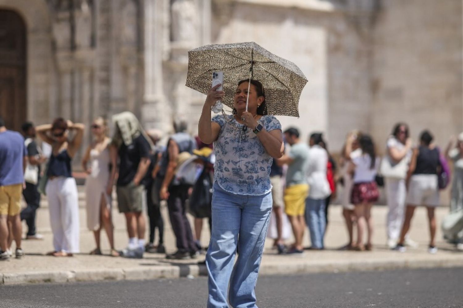 Ondata di calore a Lisbona