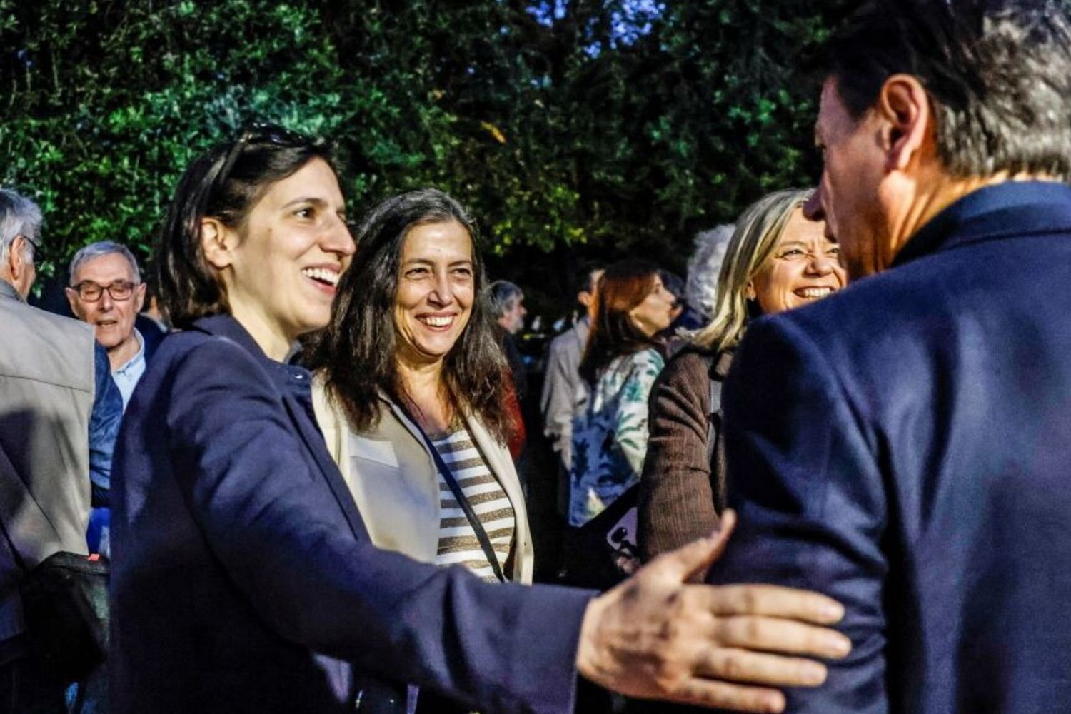Giuseppe Conte e Elly Schlein