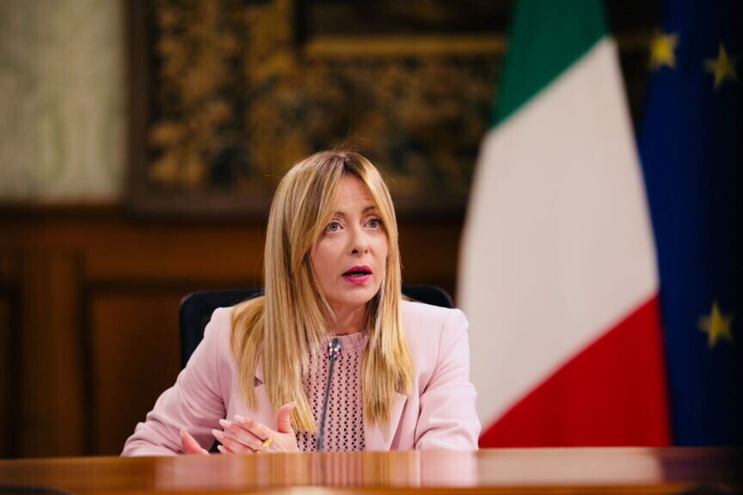 La premier Giorgia Meloni