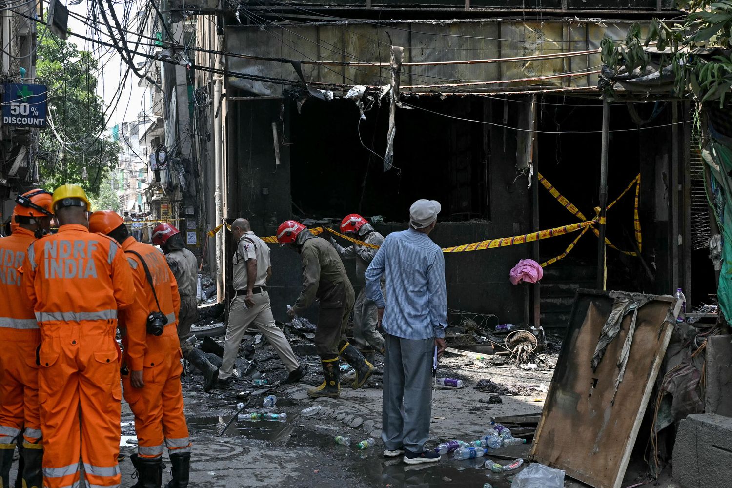 Incendio hotel New Delhi