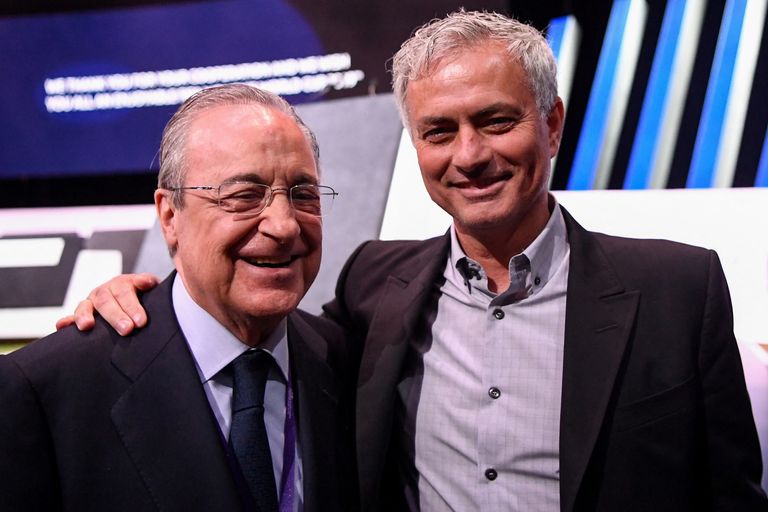 Florentino Perez con José Mourinho, pronti a tornare a lavorare insieme dopo 13 anni