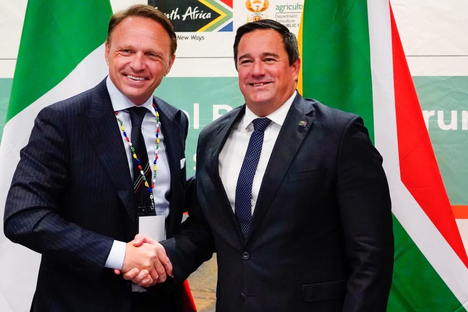 Italia e Sudafrica rilanciano la cooperazione nel settore agroalimentare