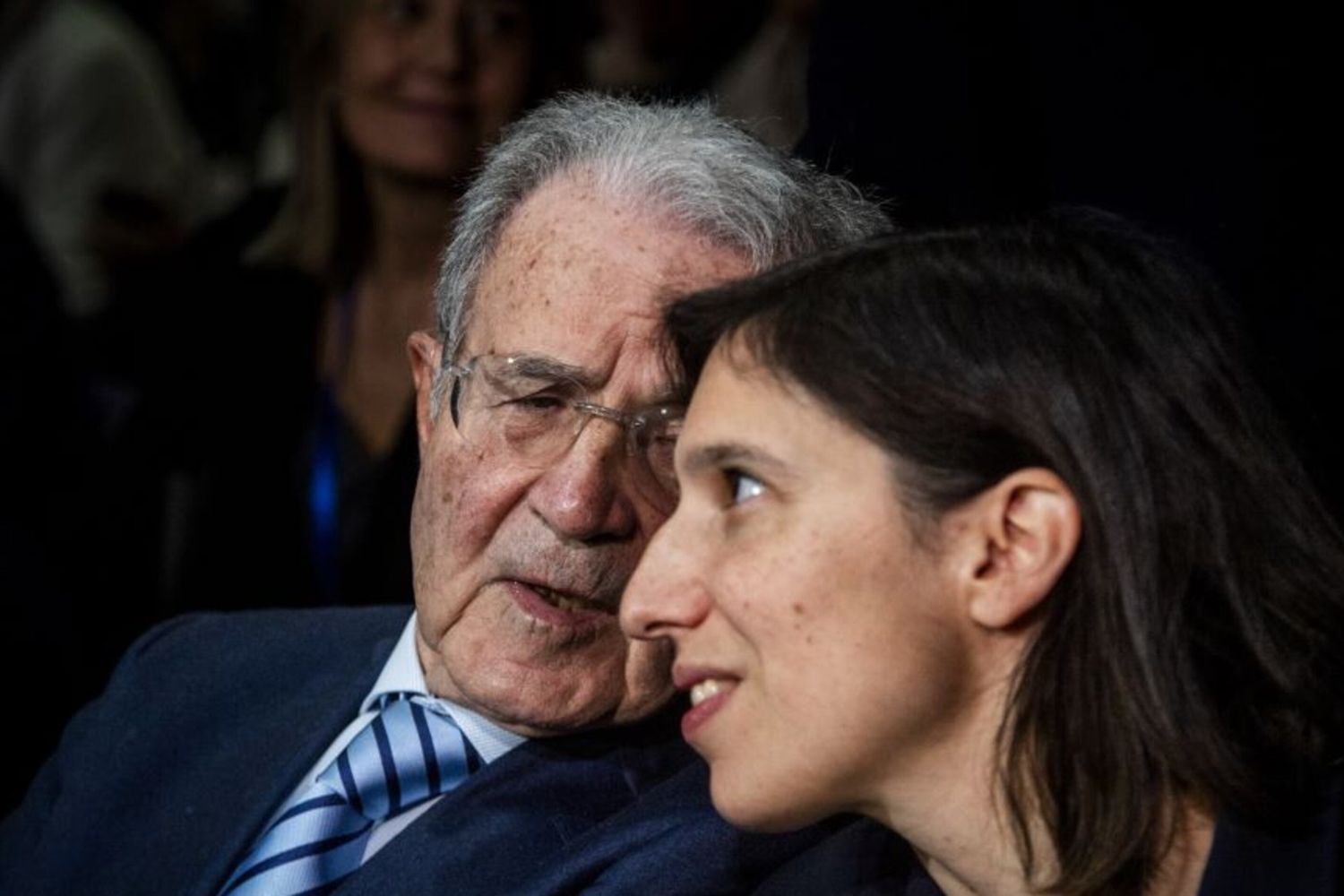 Romano Prodi ed Elly Schlein