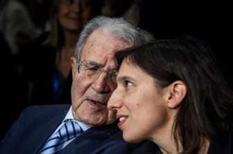 Romano Prodi ed Elly Schlein
