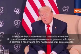 Accordo Usa-Iran, Trump: La cosa piì importante è che Teheran non abbia arma nucleare