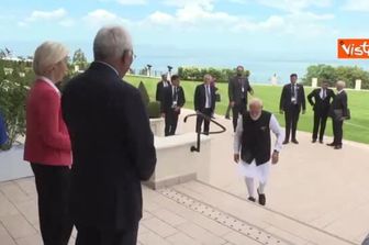 I leader Ue von der Leyen e Costa incontrano premier indiano Modi al G7 per un bilaterale