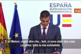 Solidarietà di Sánchez a Meloni: Non saprei nemmeno come definire l'attacco di Trump