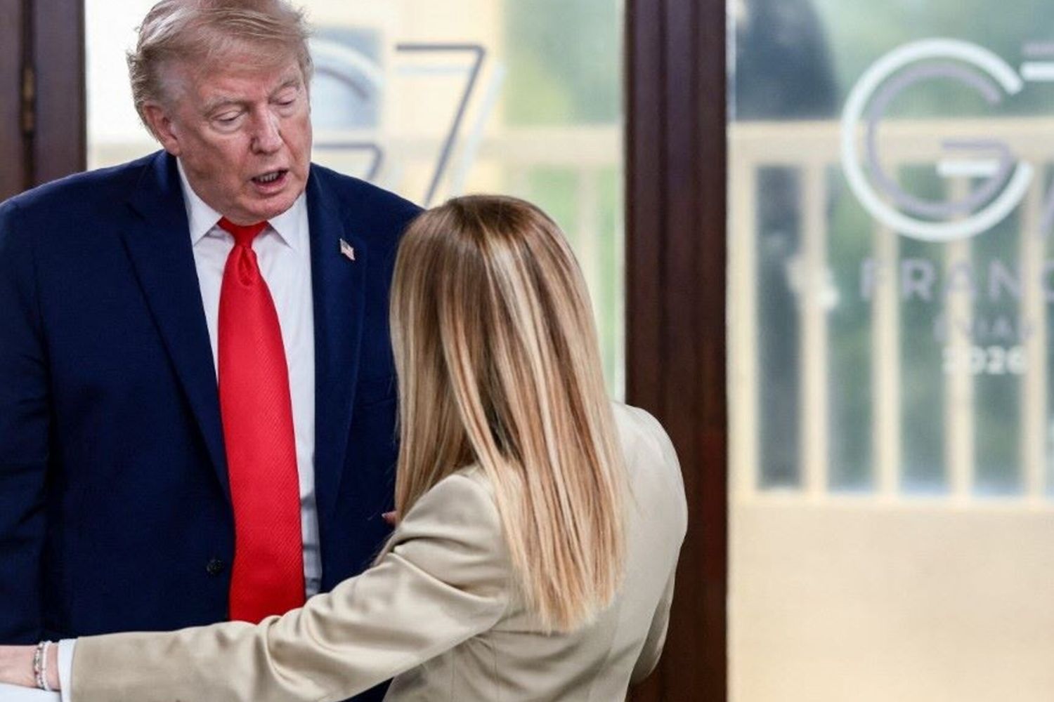 Trump a Meloni al G7 di Evian