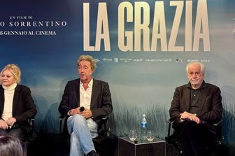 Paolo Sorrentino tra Milvia Marigliano e Toni Servillo