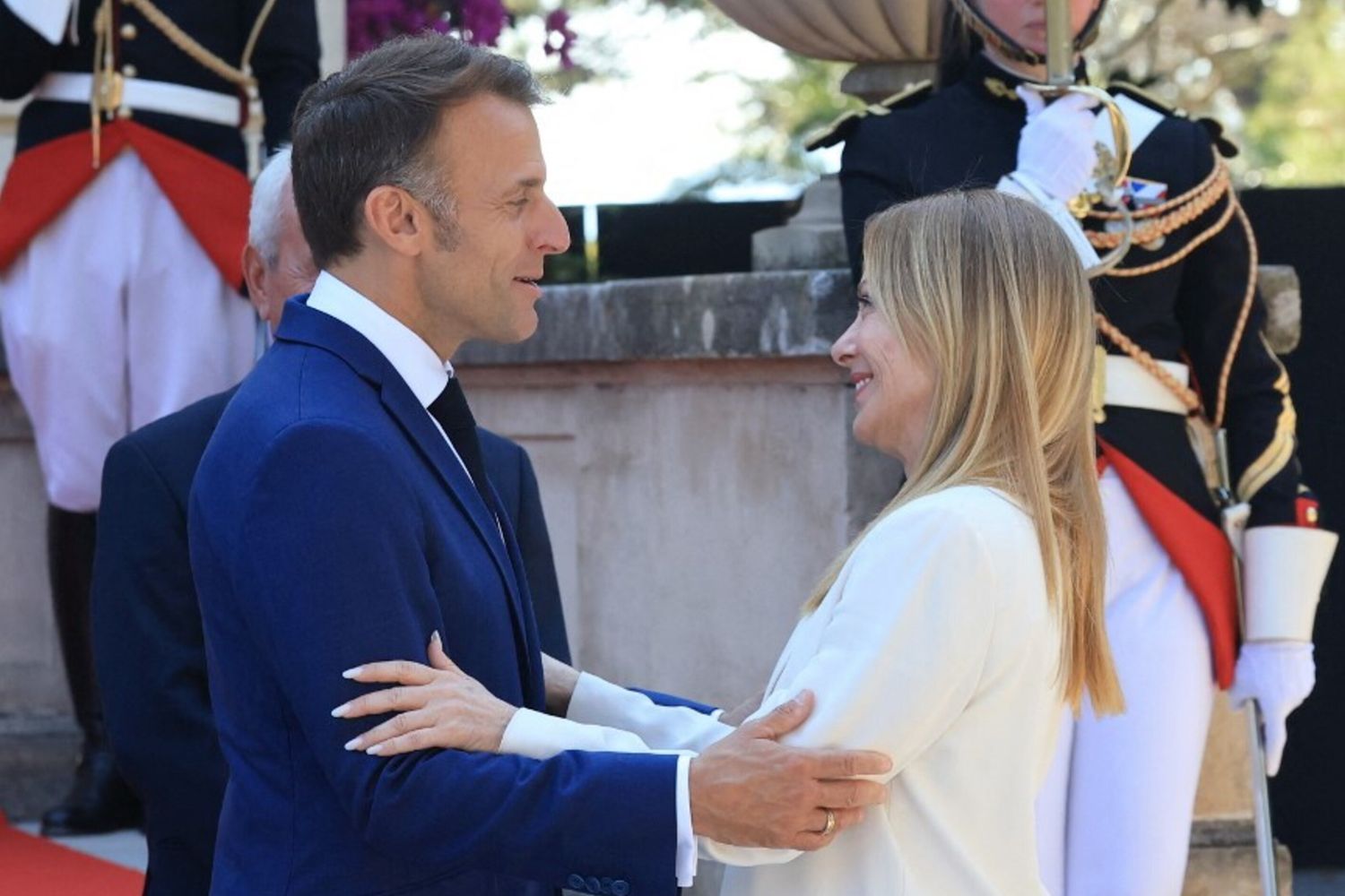 Emmanuel Macron e Giorgia Meloni