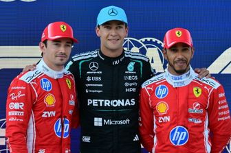 F1: in Austria, pole di Russell davanti alle Ferrari