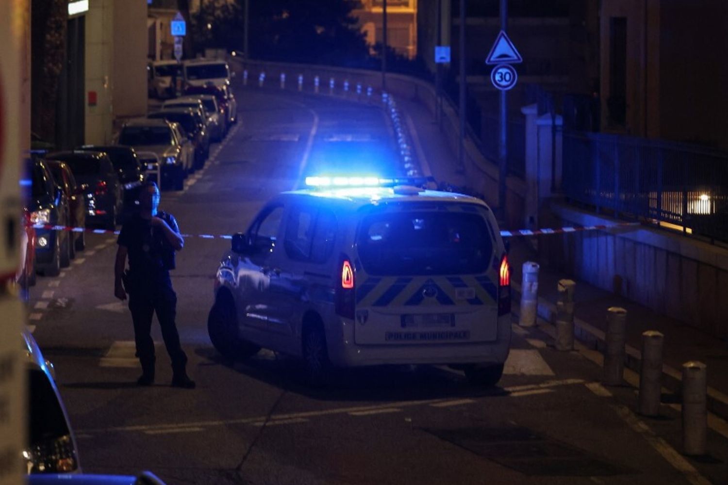 Il luogo dell'esplosione nel Principato di Monaco