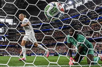 Erling Haaland segna il gol del 2-1 in Norvegia Costa d'Avorio