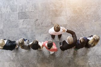 Manager in un ambiente di lavoro