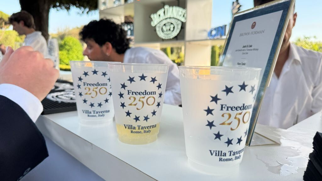La festa a Villa Taverna per il 250esimo anniversario dell'indipendenza Usa