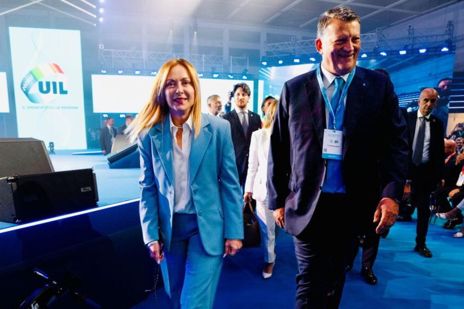 Meloni e Bombardieri al congresso della Uil  - 2 luglio 2026