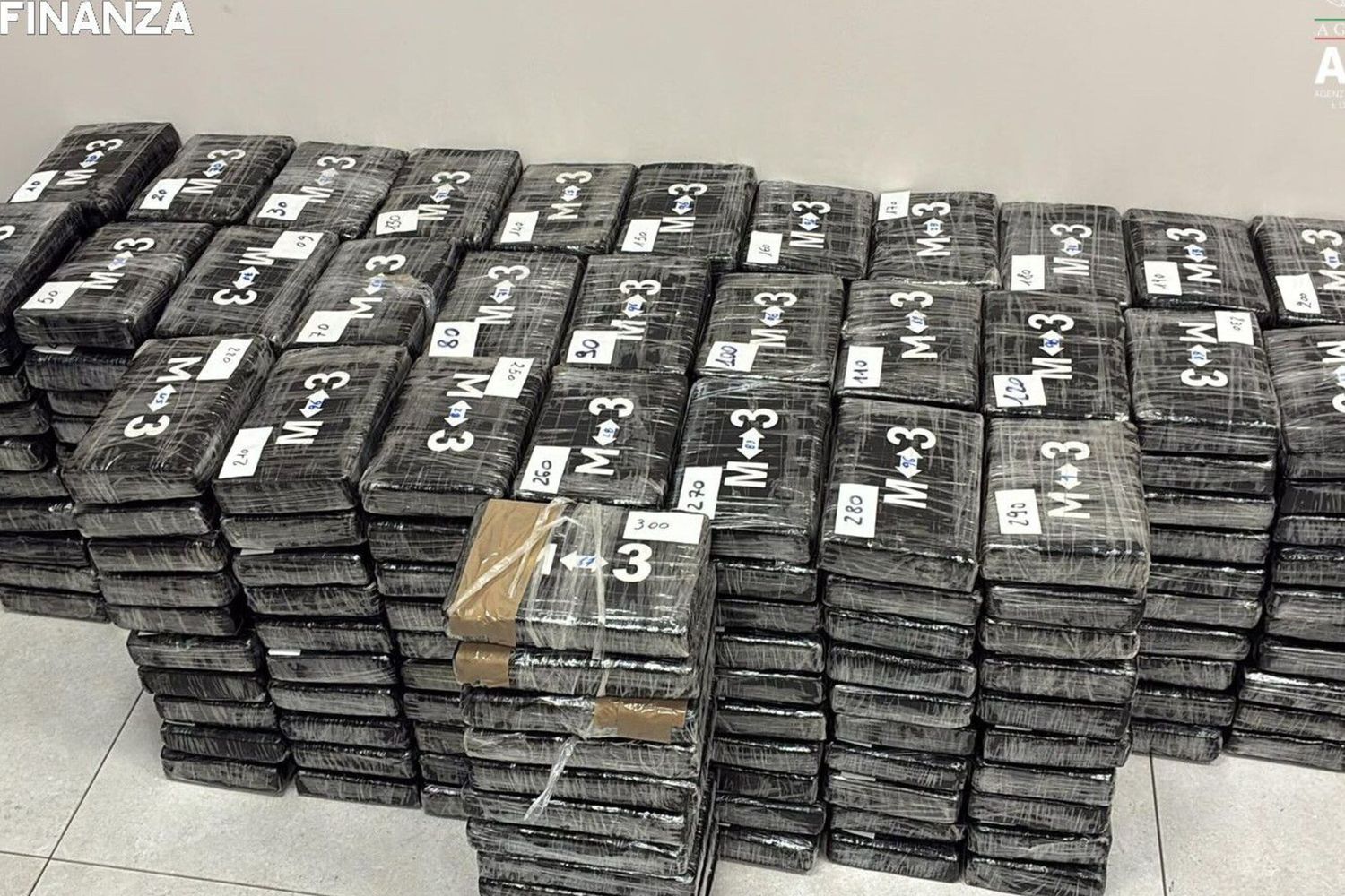 La cocaina sequestrata a Vado Ligure