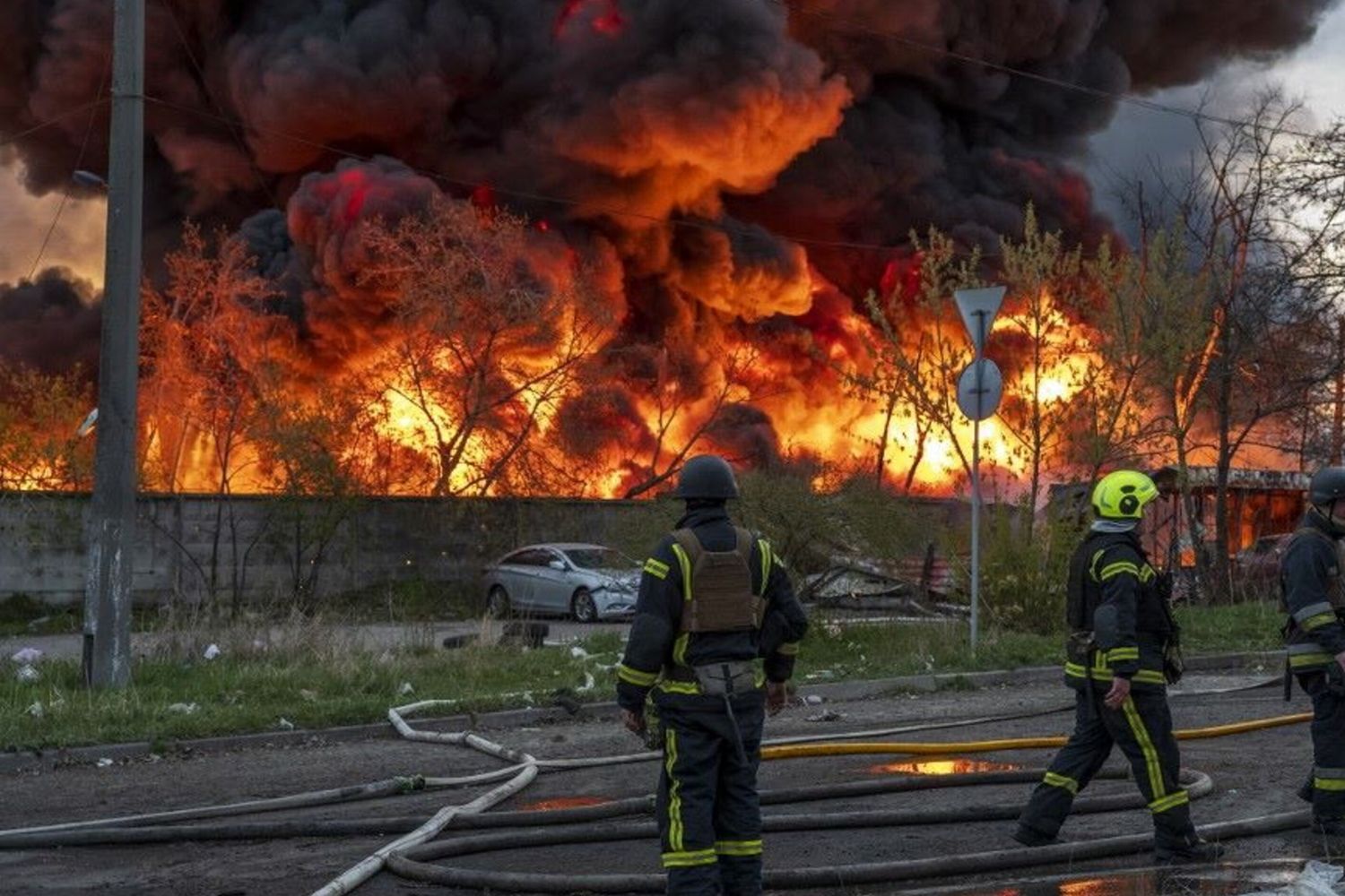 Missili russi su Kiev – immagine del 16 aprile 2026