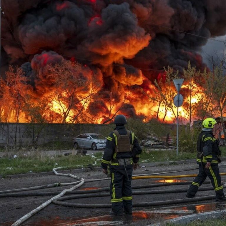 Missili russi su Kiev – immagine del 16 aprile 2026