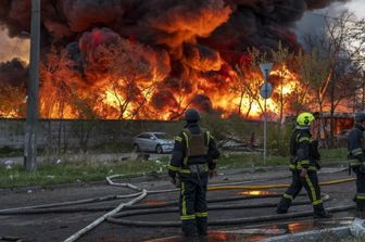 Missili russi su Kiev – immagine del 16 aprile 2026