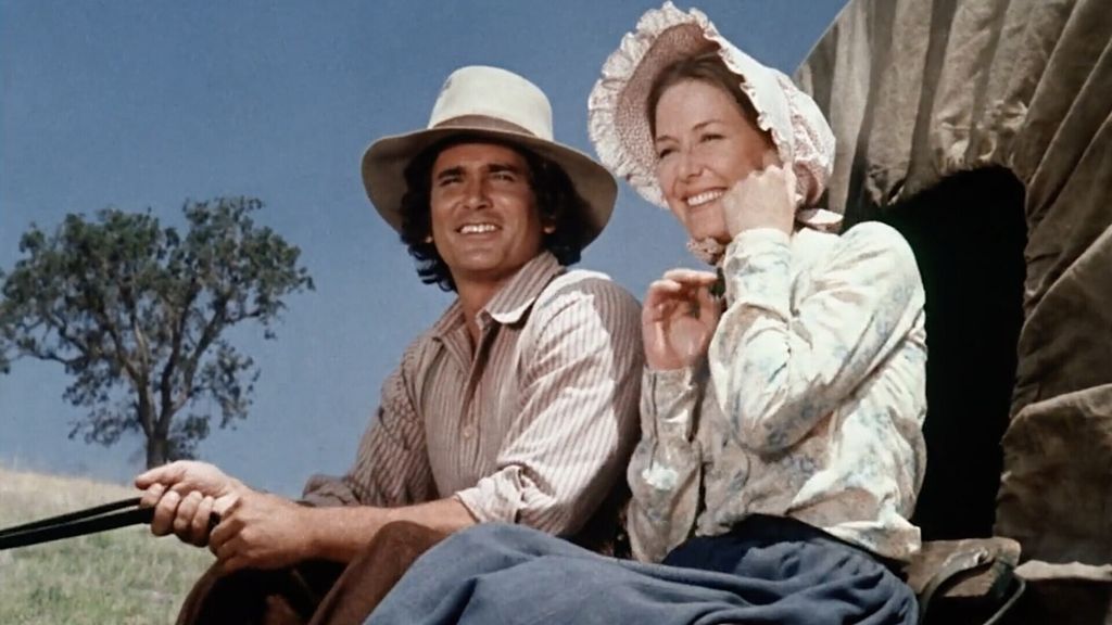 Michael Landon e Karen Grassle  protagonisti della serie originale 'La casa nella prateria'