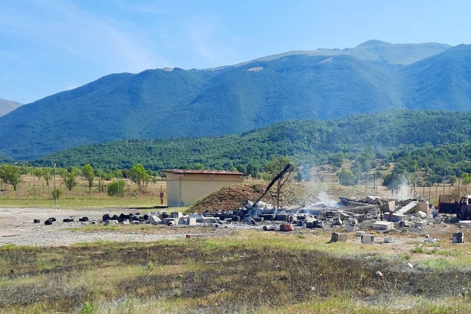 Esplosione nell'azienda Pirotecnica Mattei di Sant'Anatolia di Borgorose