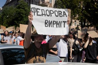Proteste a Kiev per il licenziamento di Mykhaylo Fedorov