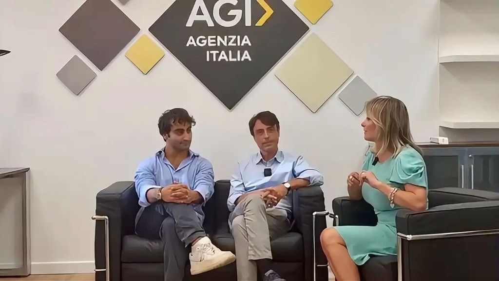 il direttore di Agi, Rita Lofano, il vice direttore Alberto Di Majo e il giornalista Francesco Spartà