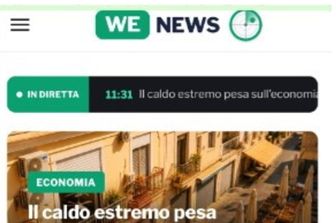 Home page di We-News