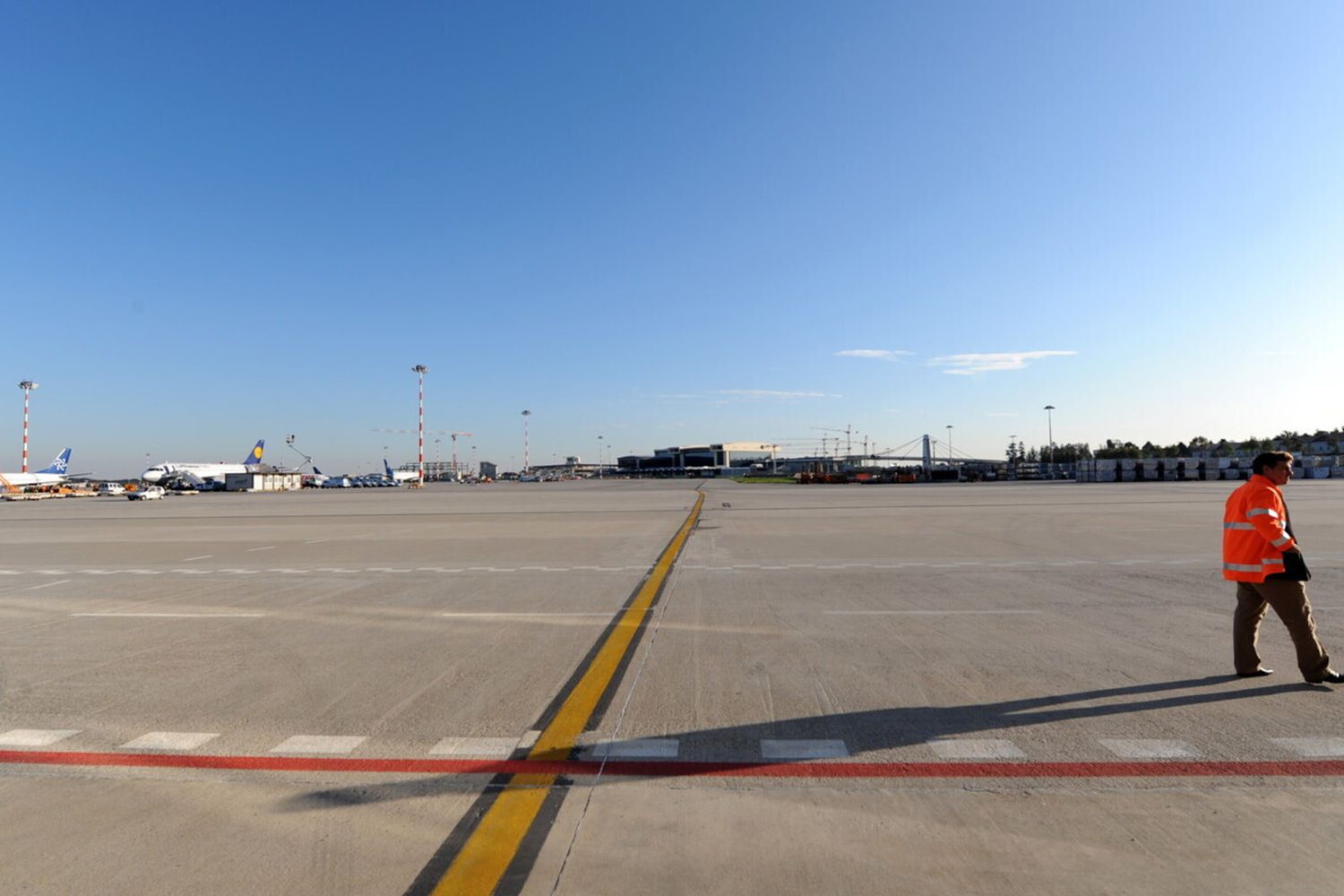 La pista dell'aeroporto di Malpensa