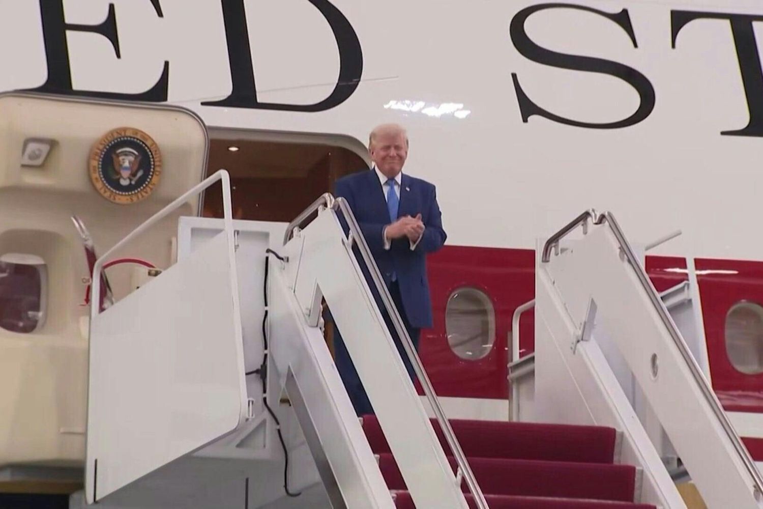 Trump e il nuvo Air Force One