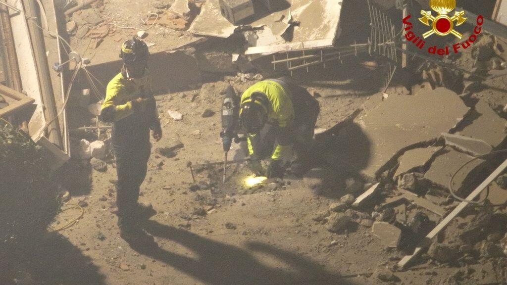 La palazzina crollata a Messina