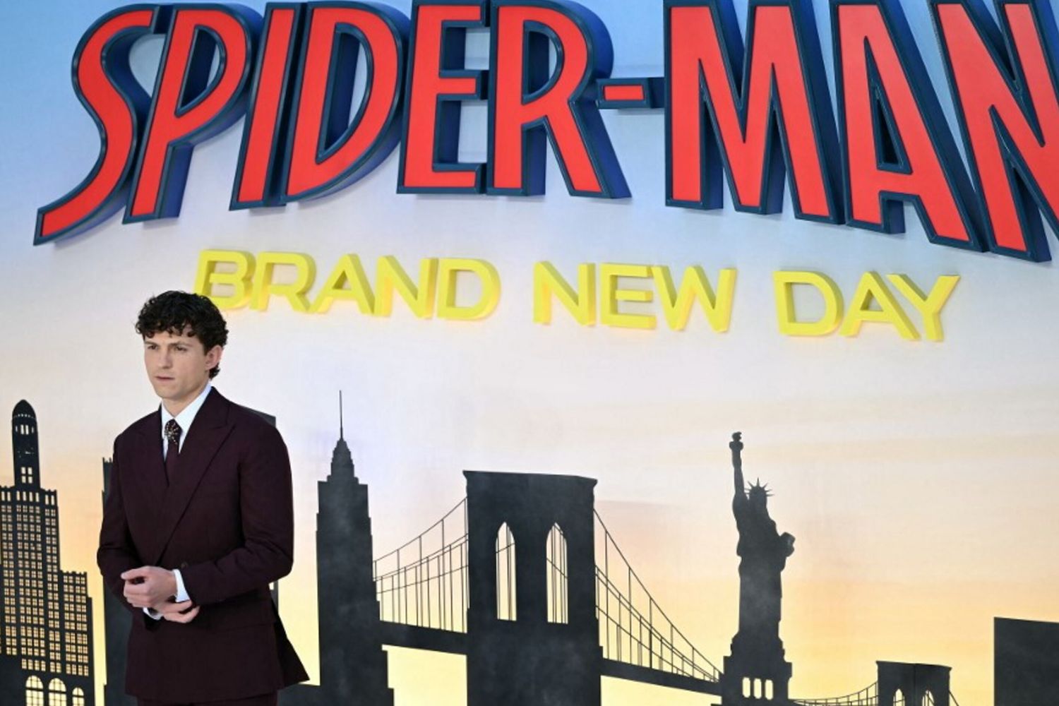 Tom Holland  alla première britannica di "Spider-Man: Brand New Day"