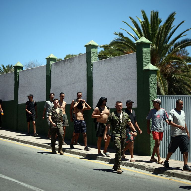 I migranti arrivati a Ceuta