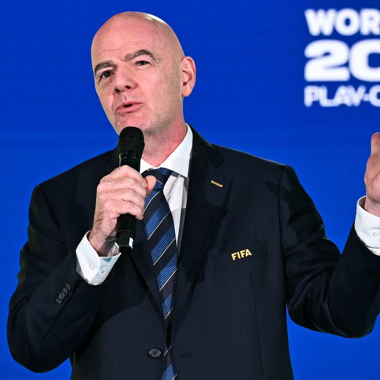 Il presidente della Fifa Gianni Infantino