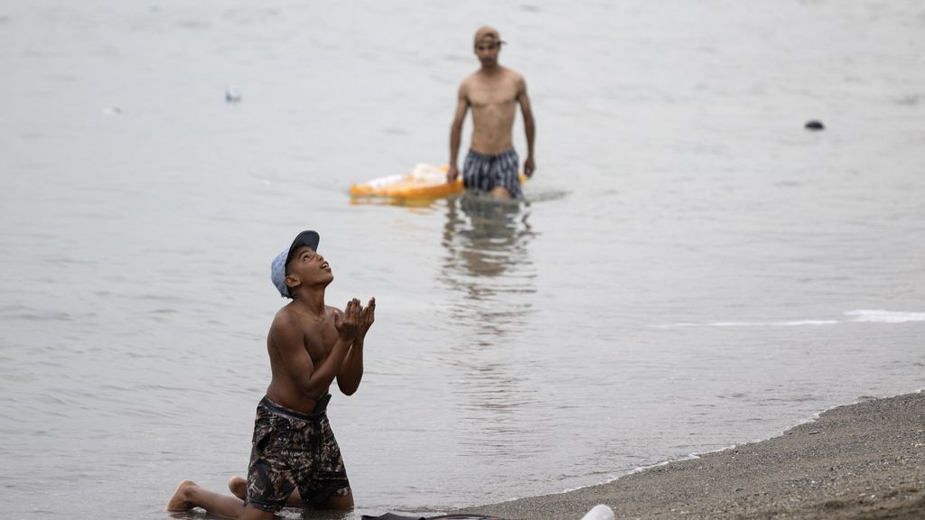 Migrante a Ceuta