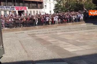 L'arrivo di Marotta al funerale di Baresi a Milano