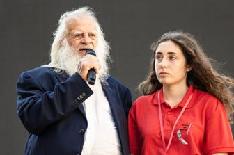 Vincenzo Agostino, padre di Nino, il poliziotto ucciso dalla mafia. Immagine del luglio 2019