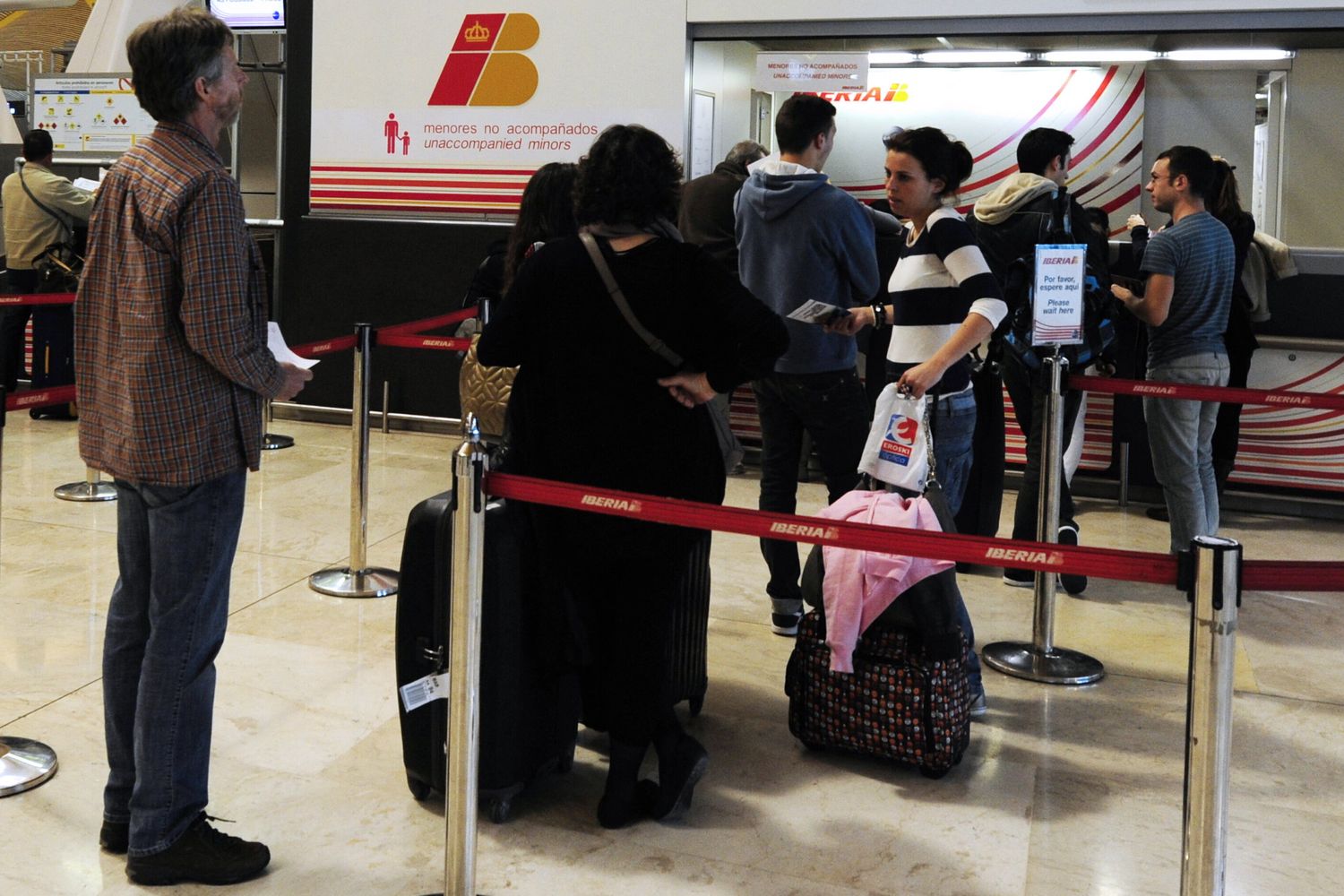 Controlli all'aeroporto di Barajas, Madrid