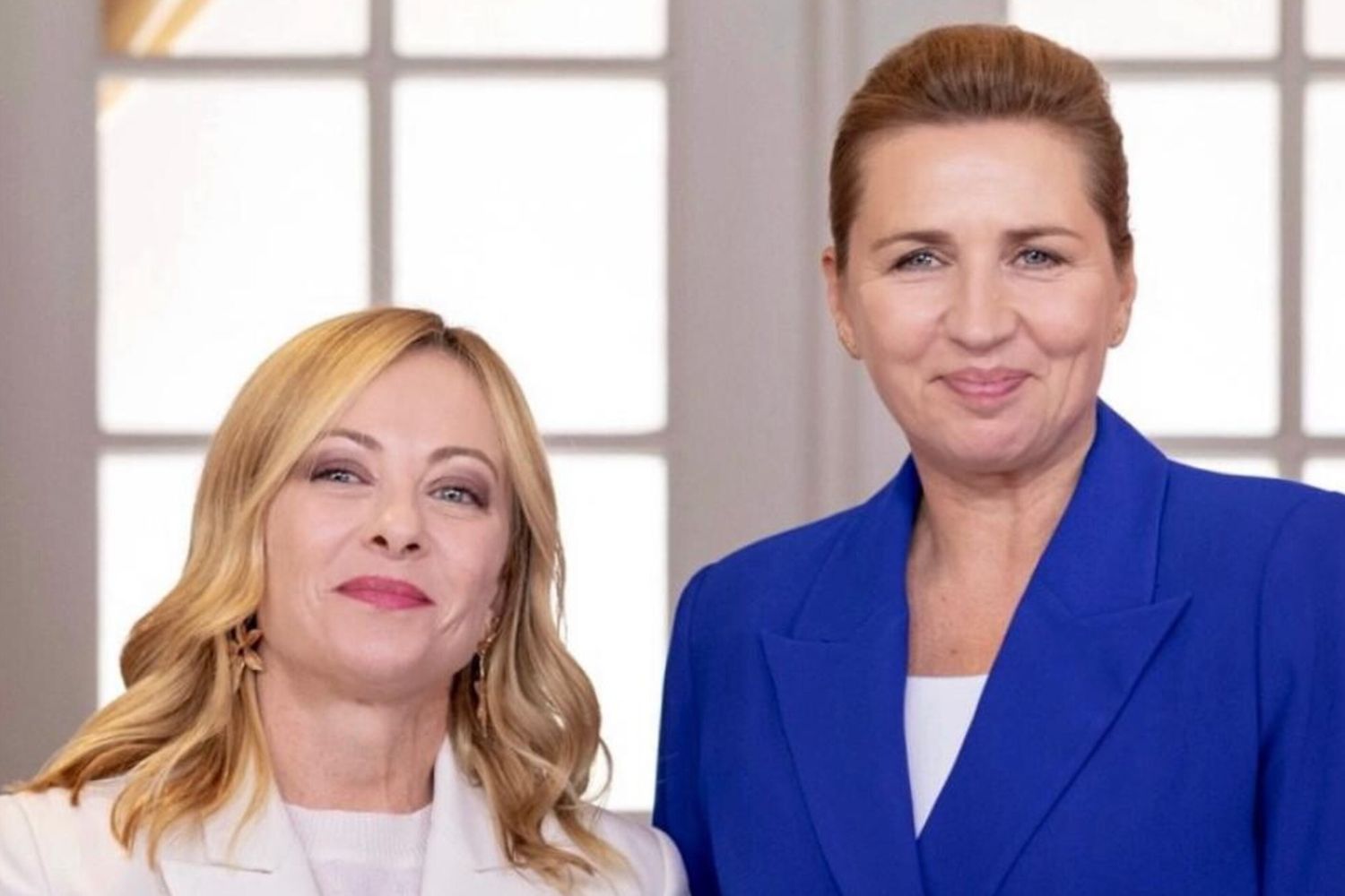 Le premier Giorgia Meloni e Mette Frederiksen