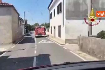 Al via bonifica dei Vigili del fuoco sull incendio boschivo sul Carso triestino