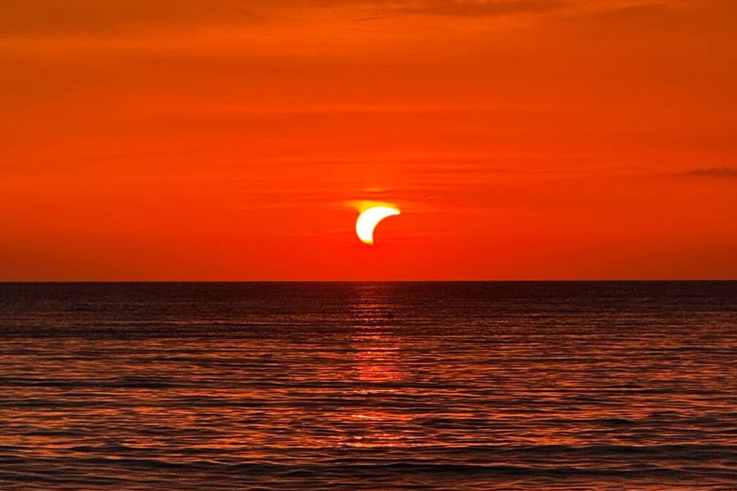 L'eclissi vista dal litorale laziale