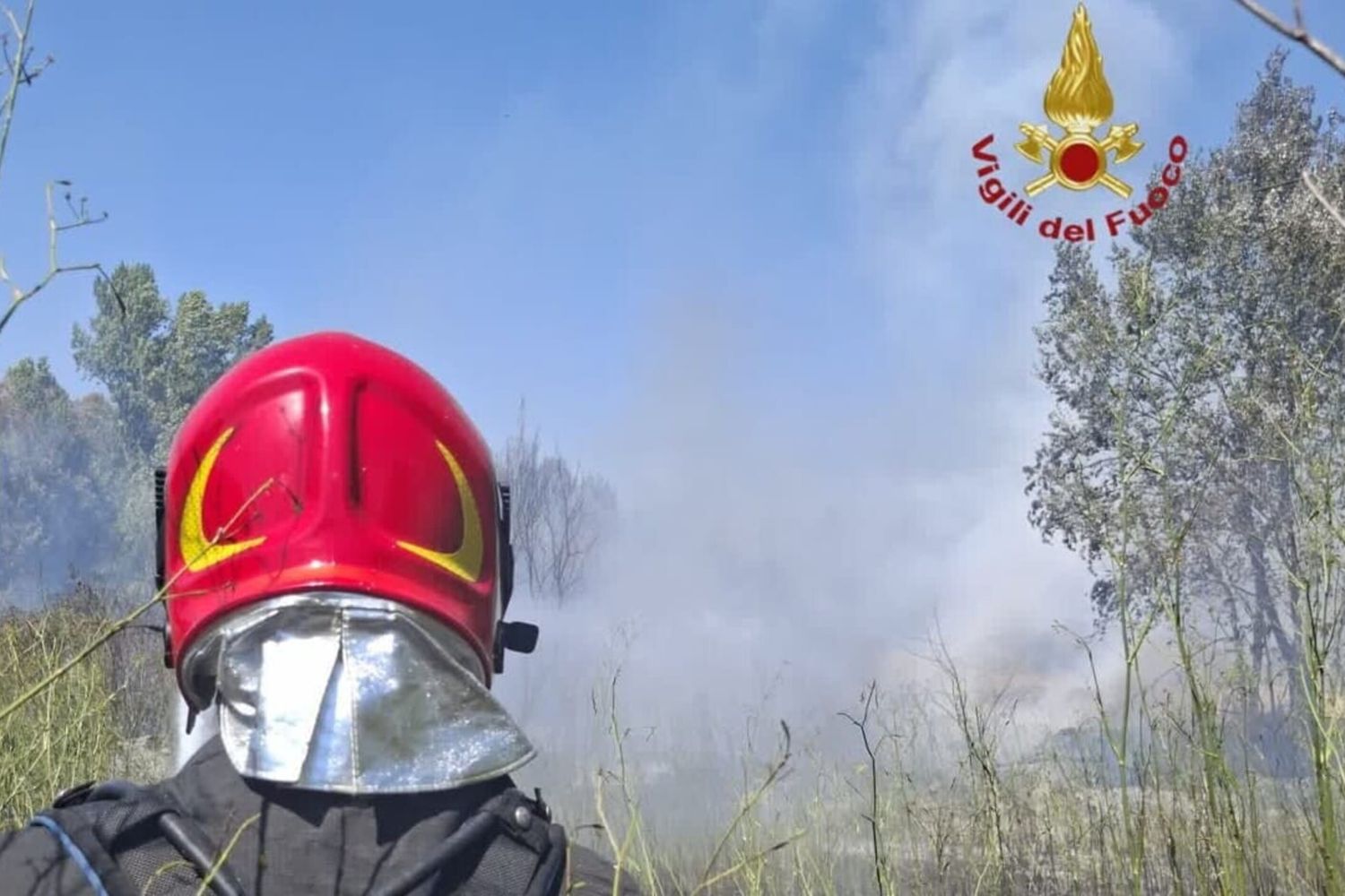 Incendio alla Fiera di Roma
