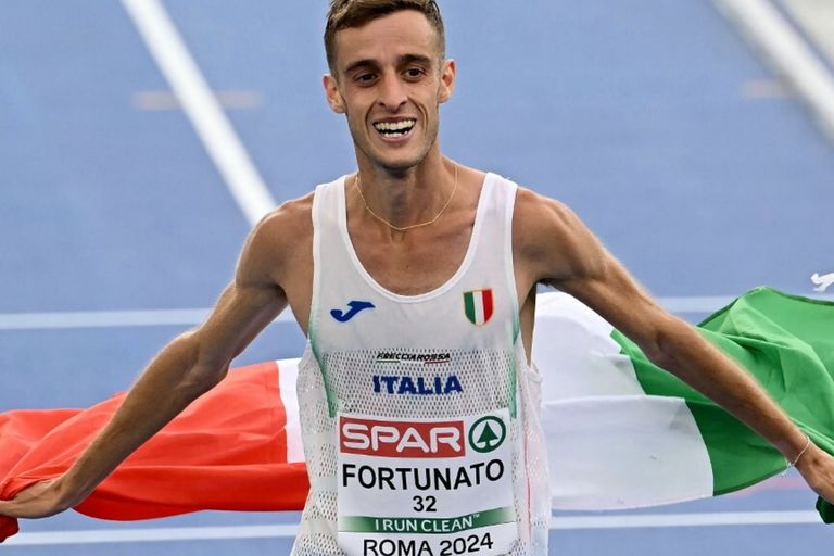 Francesco Fortunato argento nella mezza maratona degli Europei