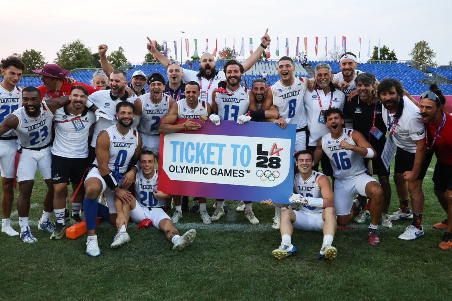 L'Italia di flag football stacca uno storico pass per le Olimpiadi di Los Angeles 2028