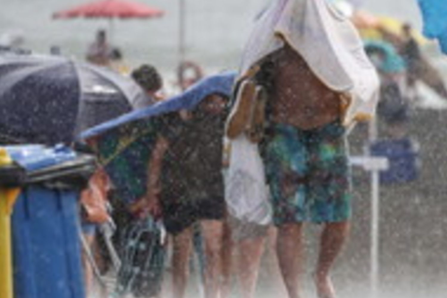 Spiaggia, maltempo