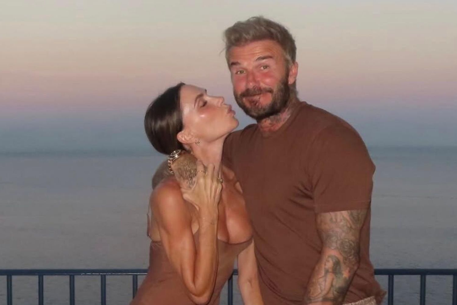 David e Victoria Beckham in costiera amalfitana